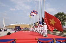 Vietnam asiste a ceremonia de izamiento de bandera de SEA Games en Camboya