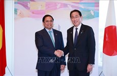 Premier vietnamita se entrevista con su homólogo japonés