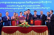 Agilizan lazos entre Vietnam y Camboya en inspección