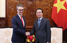 Presidente vietnamita recibe a embajador de Unión Europea