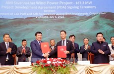 Empresa vietnamita desarrolla proyecto de energía eólica en Laos