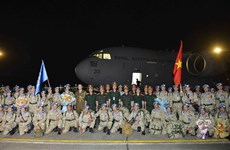 Oficiales vietnamitas cumplen misiones de mantenimiento de paz de ONU