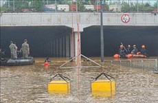 Vietnam expresa condolencias a Corea del Sur por pérdidas a causa de lluvias torrenciales