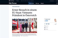 Medios austriacos destacan visita del presidente vietnamita al país europeo