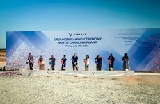 VinFast construye nueva fábrica de automóviles eléctricos en Carolina del Norte
