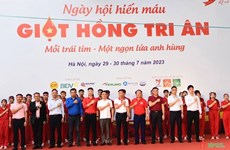 Celebran programa de donación voluntaria de sangre en Hanoi