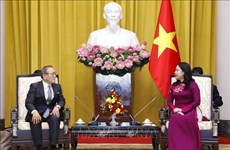 Vicepresidenta de Vietnam recibe gerente de Agencia de Noticias de Japón