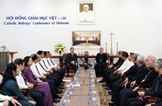 Presidente vietnamita visita Consejo Episcopal de Iglesia Católica 