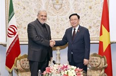 Presidente del Parlamento vietnamita recibe a ministro de Industria iraní
