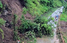 Vietnam mantiene alerta sobre deslizamiento de tierra  