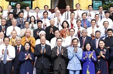 Presidente vietnamita recibe a delegados destacados de Ciudad Ho Chi Minh