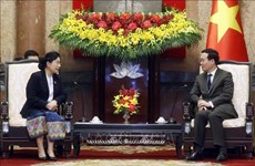 Presidente de Vietnam recibe a titular del Tribunal Popular Supremo de Laos