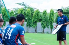 Equipo olímpico de fútbol de Vietnam se prepara para ASIAD 19