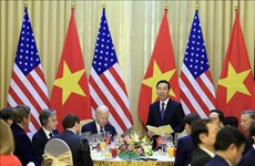 Presidente vietnamita ofrece banquete en honor a su homólogo estadounidense