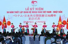 Celebran en Hanoi 50 aniversario de nexos diplomáticos entre Vietnam y Japón  
