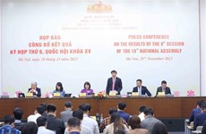 Clausuran sexto periodo de sesiones del Parlamento vietnamita