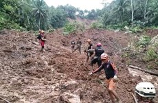 Filipinas rescata a 45 supervivientes de deslizamiento de tierra 