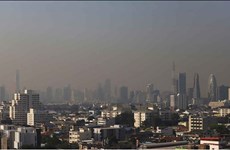 Funcionarios de Bangkok trabajan desde casa debido a la contaminación