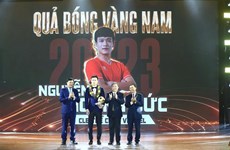 Hoang Duc y Kim Thanh ganan Balón de Oro de Vietnam 2023