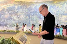 Código QR presenta pintura panorámica de la histórica victoria de Dien Bien Phu 