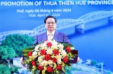 Premier pide a provincia de Thua Thien-Hue promover potencial y fortalezas