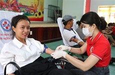 Celebran Día Nacional de Donación Voluntaria de Sangre en Vietnam