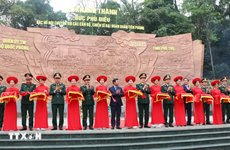 Inauguran relieve dedicado a Presidente Ho Chi Minh en zona de reliquias