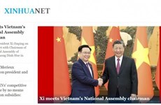 Prensa china resalta visita oficial del presidente del Parlamento vietnamita
