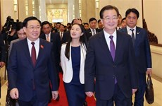 Presidente parlamentario vietnamita se reúne con secretario del Comité partidista de Yunnan