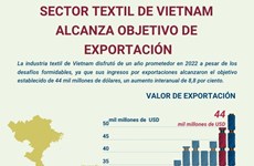 Sector textil de Vietnam alcanza objetivo de exportación