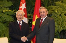 Primer secretario del Partido Comunista de Cuba felicita al máximo dirigente de Vietnam