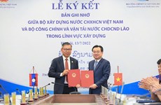 Vietnam y Laos firman acuerdo de cooperación en sector de construcción