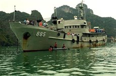 Encuentran cuerpo de cuarta víctima en el accidente de helicóptero en Quang Ninh