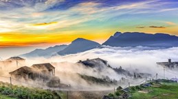 Belleza de la montaña vietnamita de Mau Son