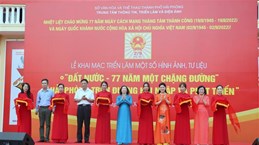 Exposición en ciudad de Hai Phong resalta logros del desarrollo de Vietnam en últimos 77 años 
