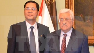 Presidente palestino aboga por fomentar amistad con Vietnam