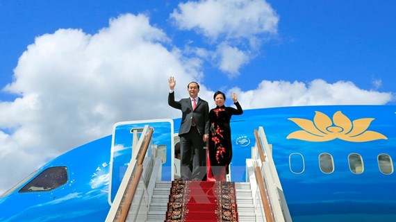 [Fotos] Presidente de Vietnam inicia visita a Rusia 