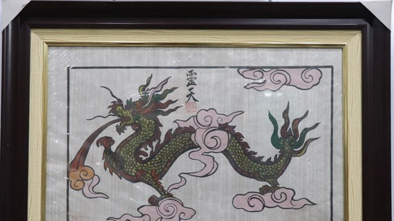 Exploran la imagen del dragón en las pinturas de Dong Ho
