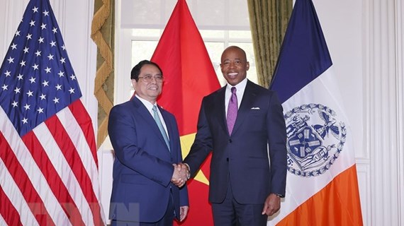 Premier vietnamita recibe al alcalde de Nueva York