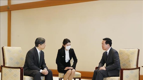 Presidente vietnamita se entrevista con emperador japonés