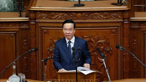 Presidente vietnamita pronuncia discurso en Dieta Nacional Japonesa