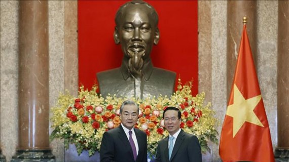 Presidente vietnamita sostiene encuentro con canciller chino