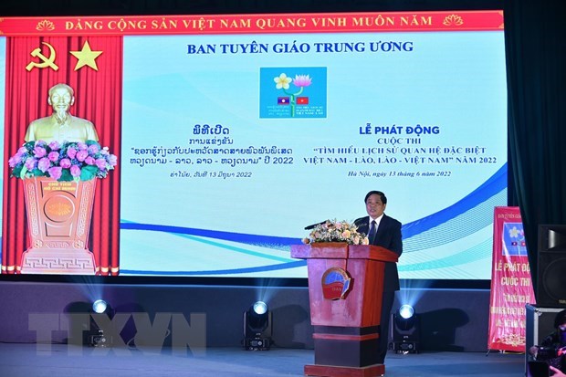 Lanzan concurso sobre conocimientos acerca de lazos especiales Vietnam- Laos hinh anh 1