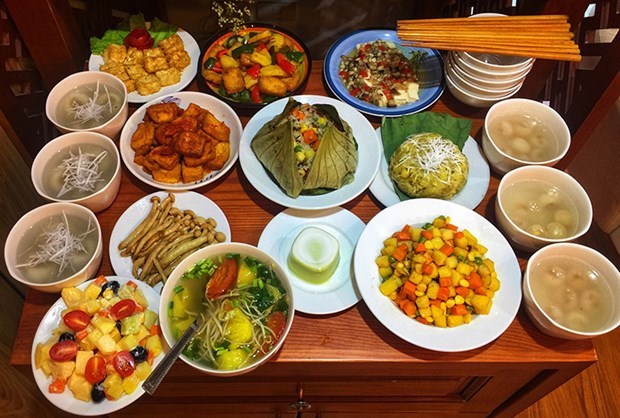 Platos vegetarianos en provincia vietnamita de Tay Ninh atraen turistas hinh anh 2