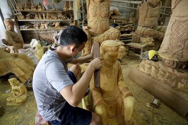 Arte de la escultura de madera de Tay Nguyen hinh anh 1