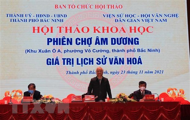 Bac Ninh preserva el valor cultural de su mercado peculiar hinh anh 2