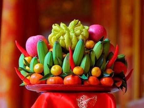 Bandeja de cinco frutas en el Ano Nuevo Lunar hinh anh 1