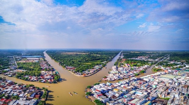 Areas urbanas del Delta del Mekong de Vietnam buscan adaptarse al cambio climatico hinh anh 1