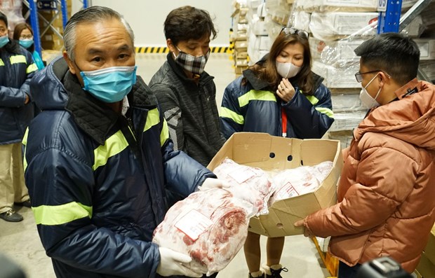 Vietnam aumenta importaciones de carne de cerdo hinh anh 1