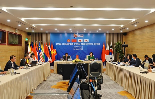 Vietnam y Japon presiden la reunion virtual de AFCDM+3 hinh anh 1